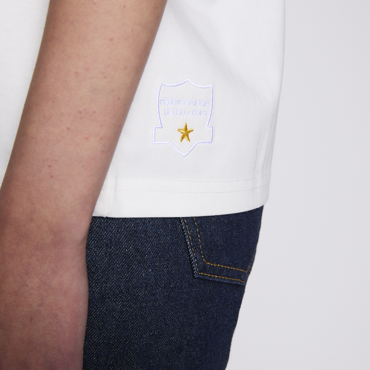 Polera Colo Colo Urbano Mujer I Love Colo Colo Blanco