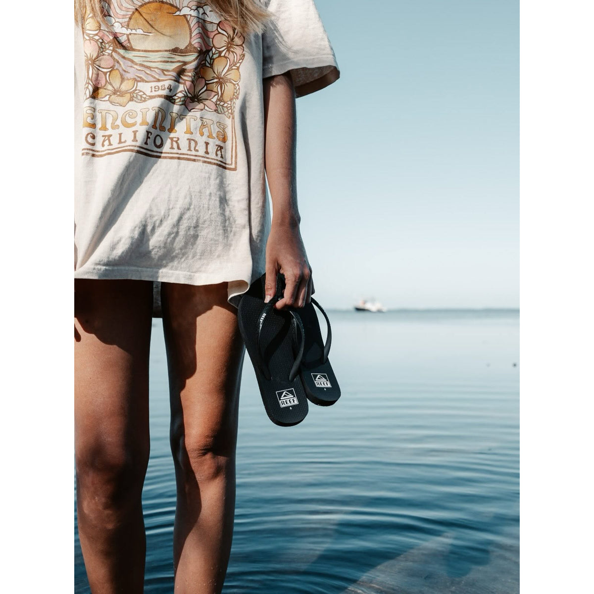 Sandalia Seaside Women Black Reef