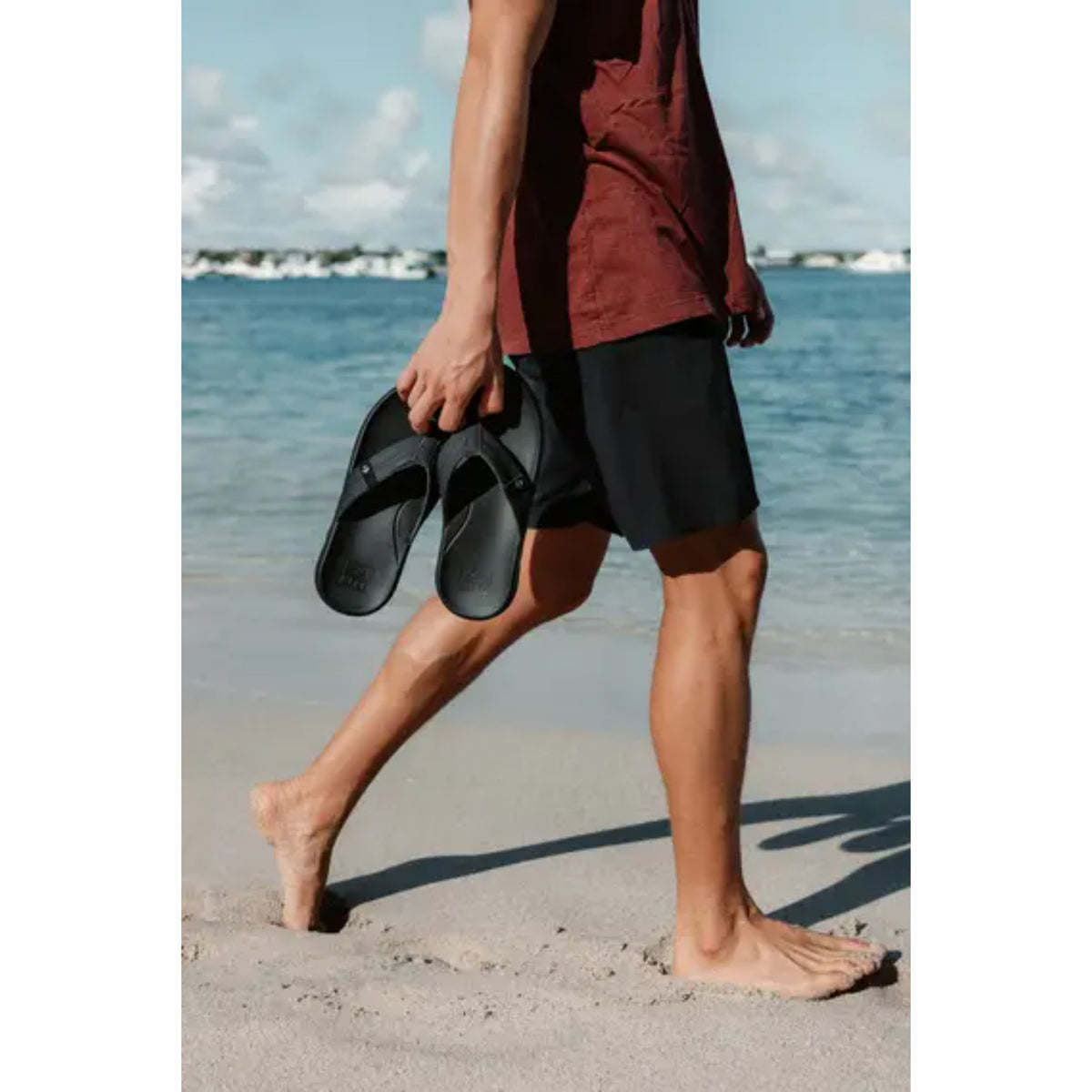 Sandalia Reef  Hombre Santa ana all black