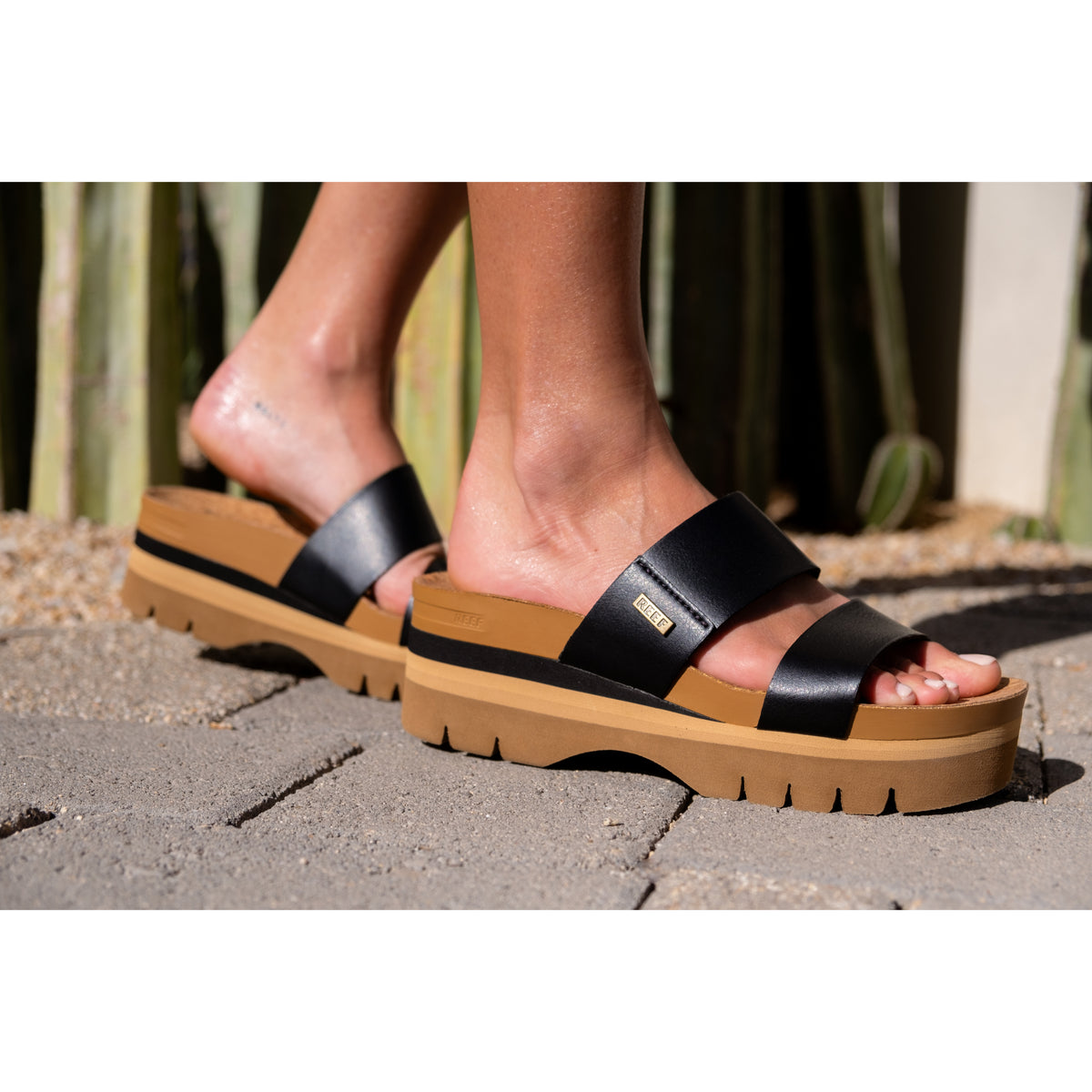 Sandalia Women Cushion Vista Hi 2.5 Black