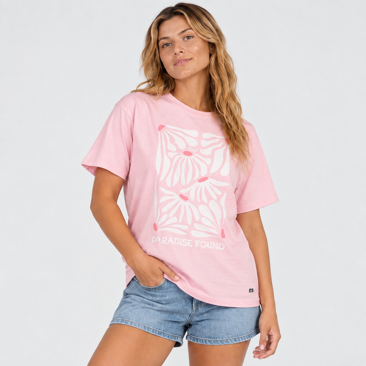 Polera Reef Women Paradise Pink