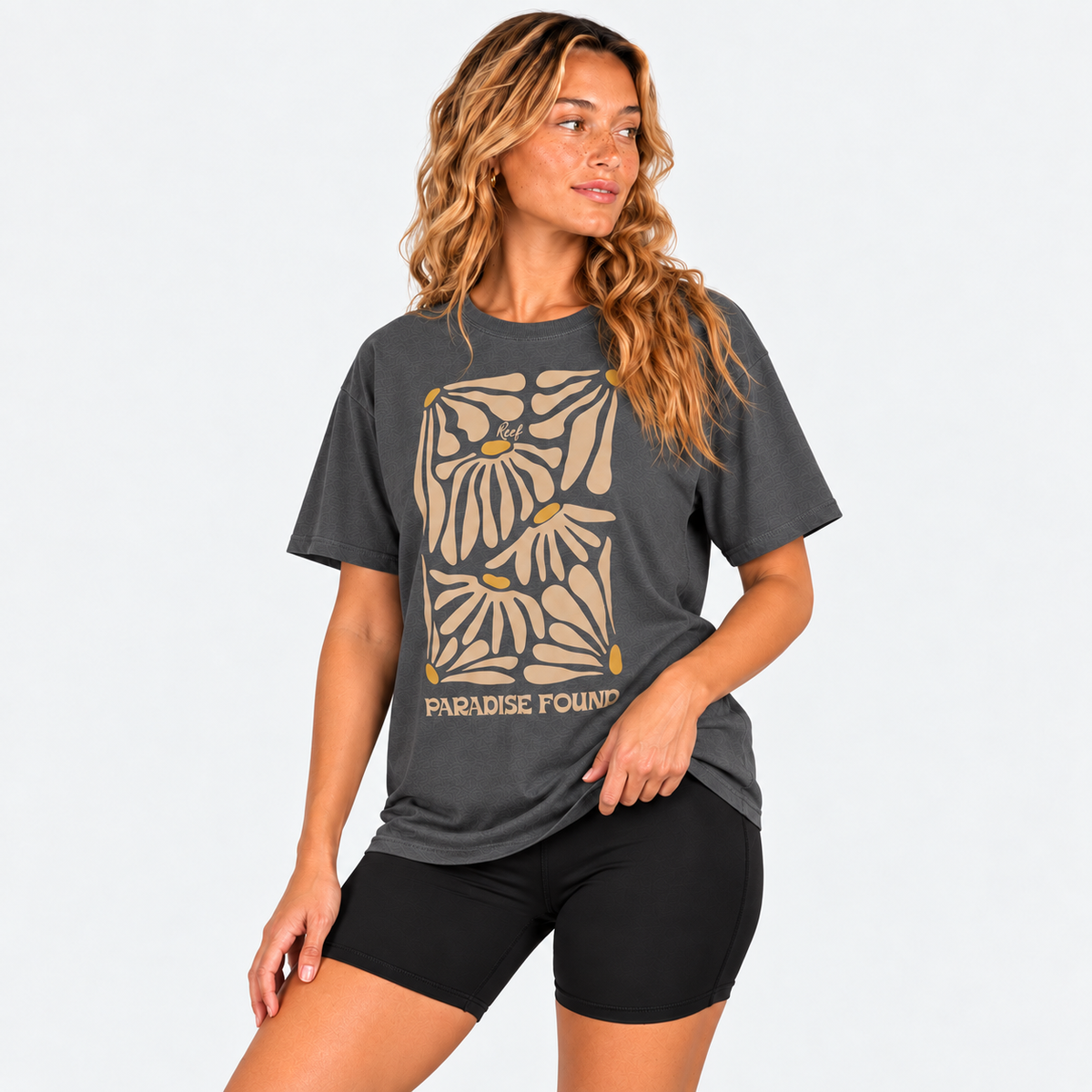 Polera Reef Women Paradise Grey