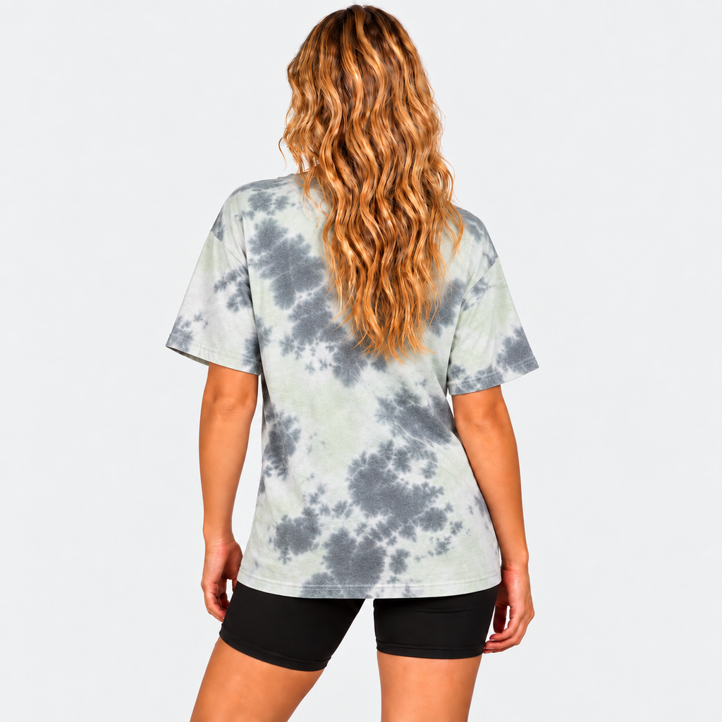 Polera Women Oversize Tie Dye Blue