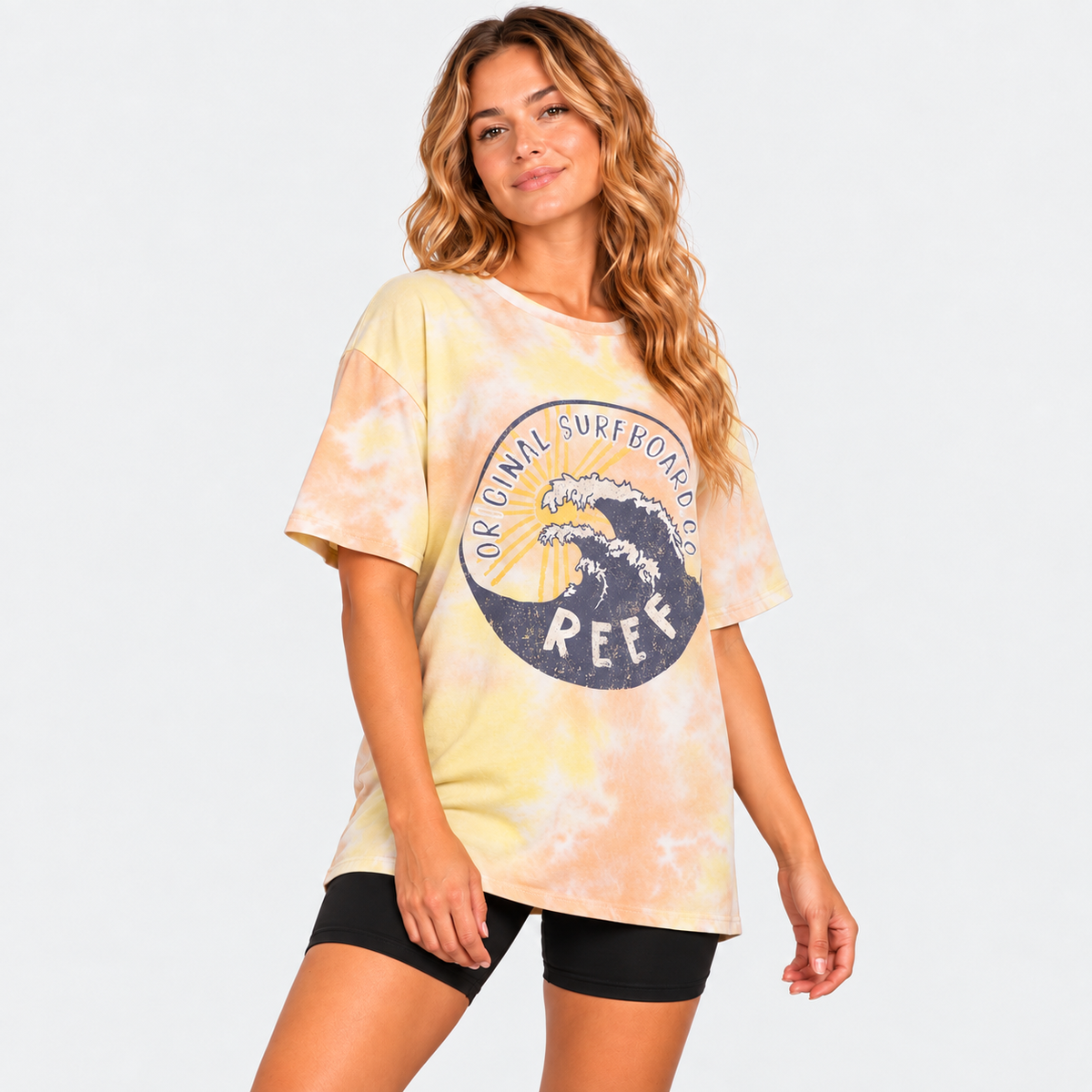 Polera Women Oversize Tie Dye Orange