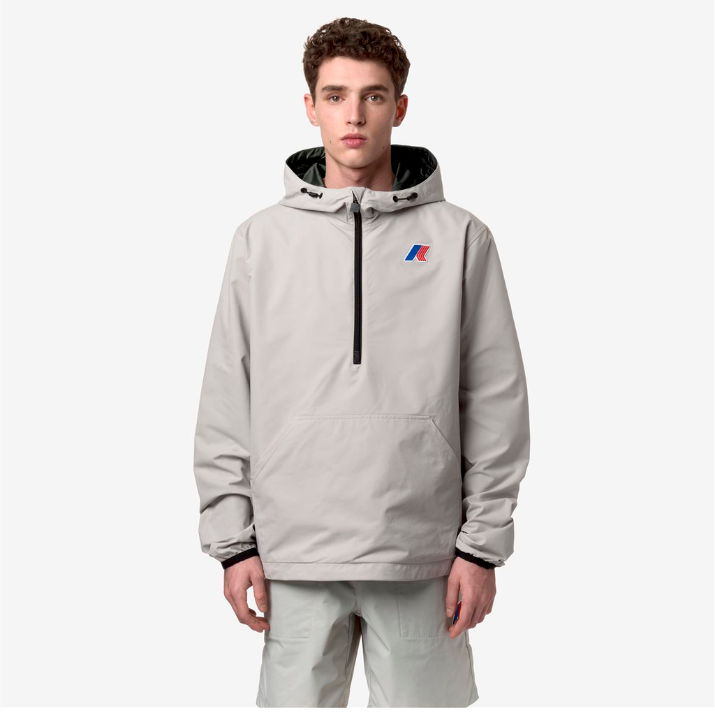 Chaqueta Reversible K-Way Leonardo Fioravanti Austin Beige Green