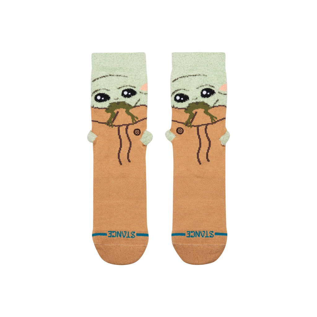 Stance Socks Kids Grogu Hungry Crew Green