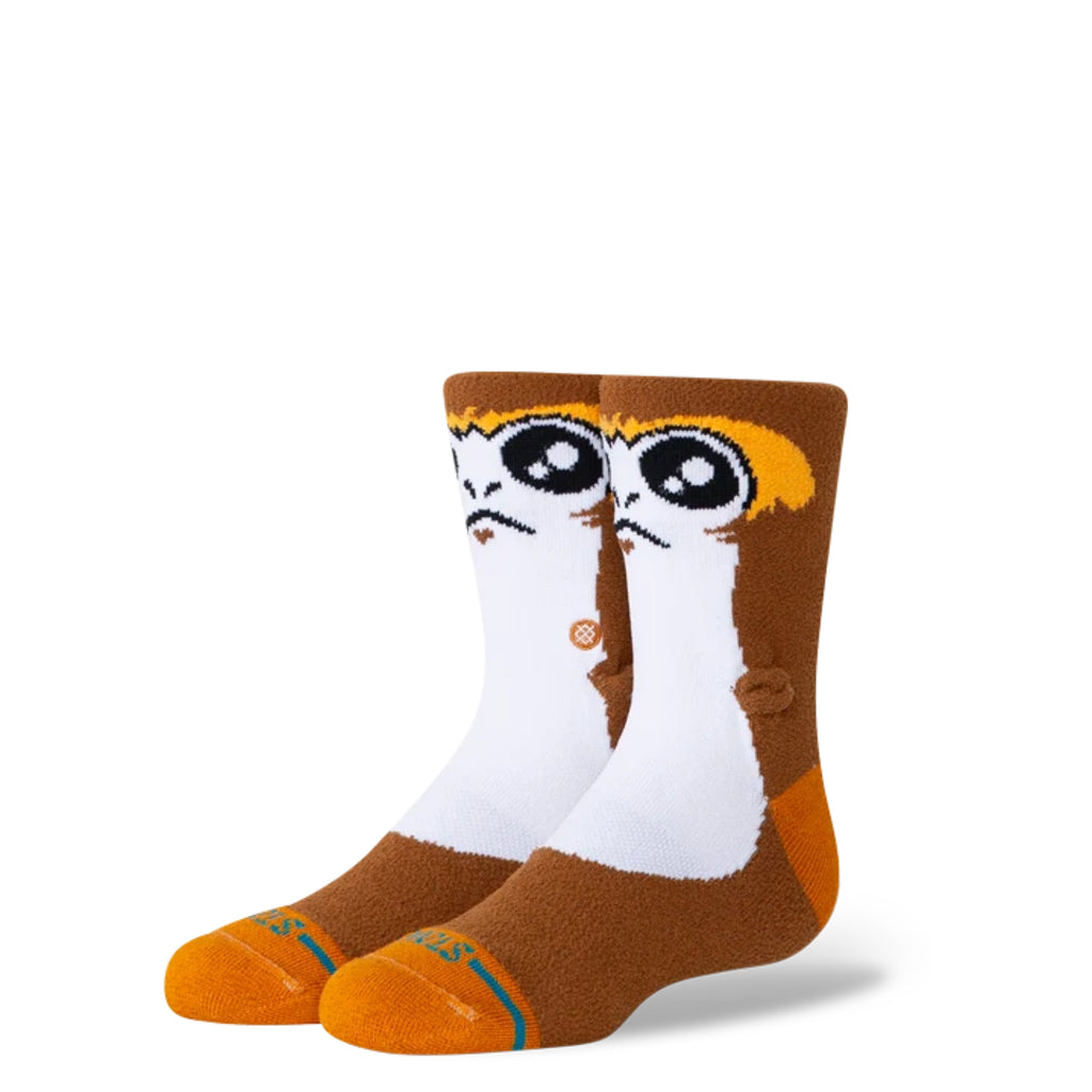 Stance Socks Kids Porg Crew Brown