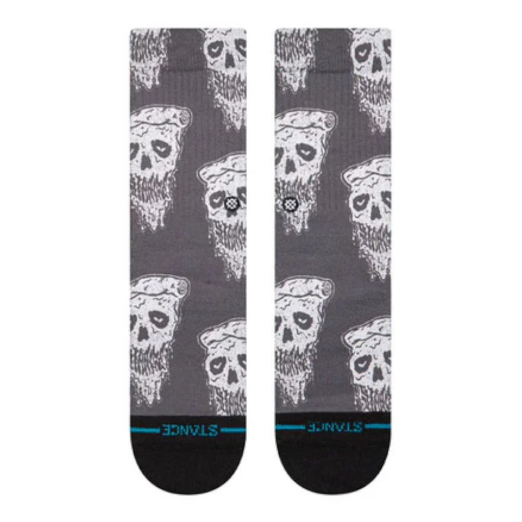 Stance Sock Kids Pizza Face White Black