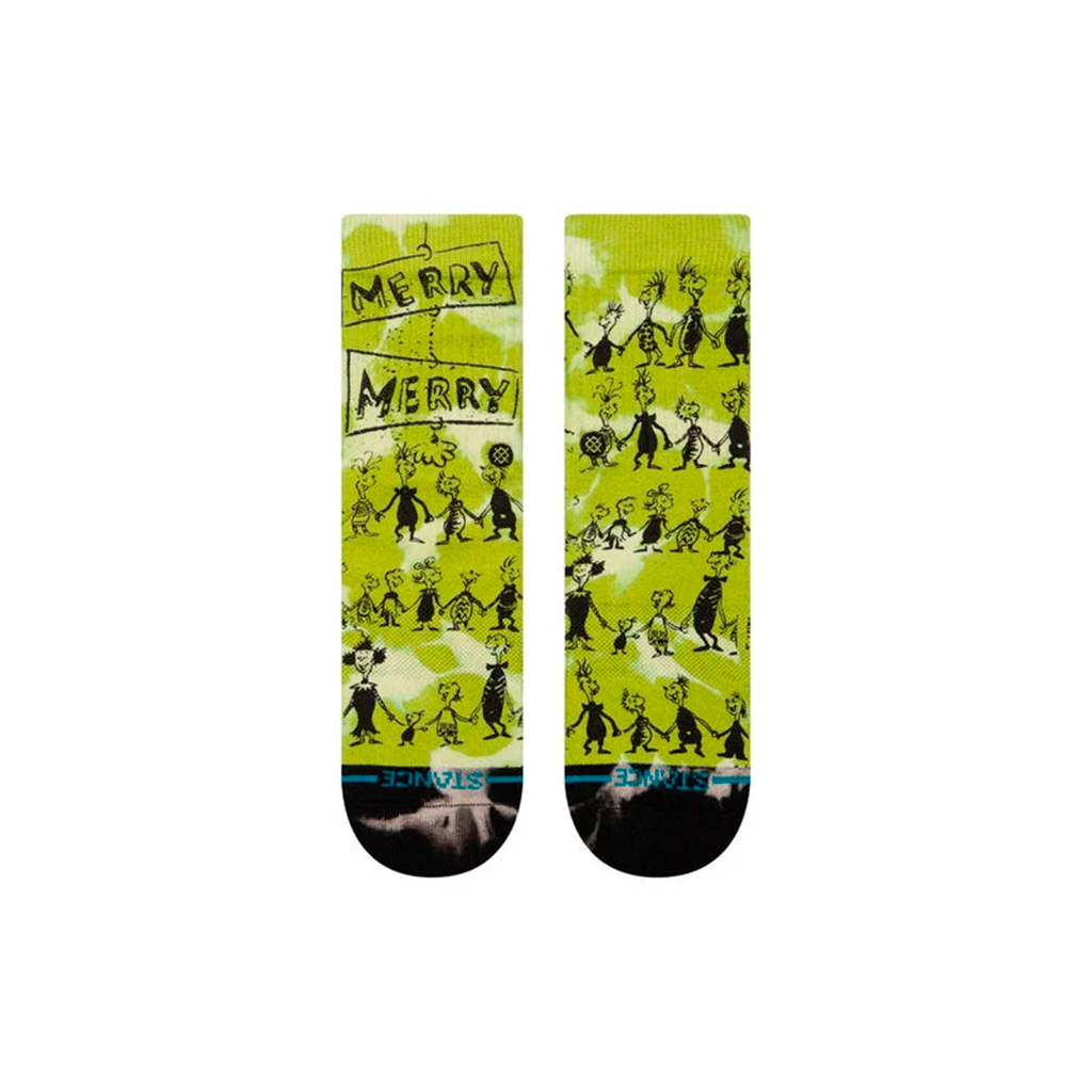 Stance Sock Kids Down In Whoville Crew Green
