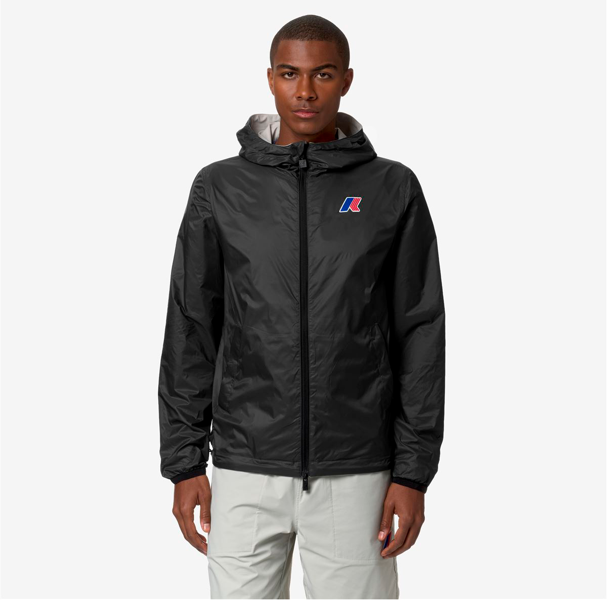 Chaqueta Reversible K-Way Leonardo Fioravanti Anthony Beige Black