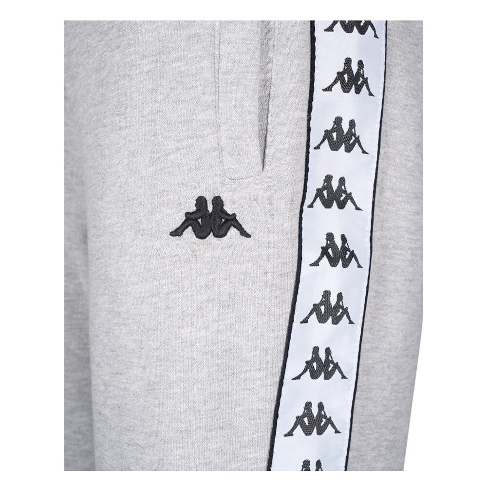 Pantalon Kappa Men Grey Banda White