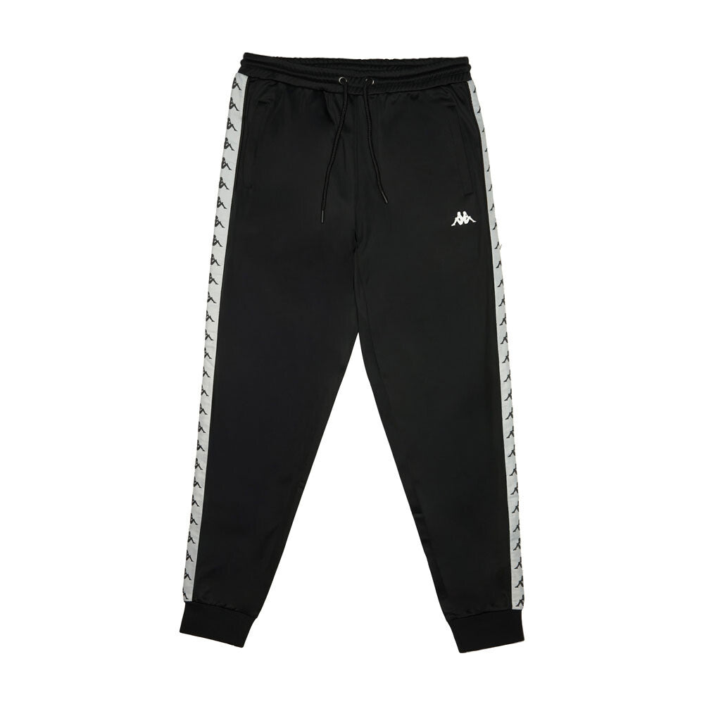 Pantalon Kappa Men Black Banda White