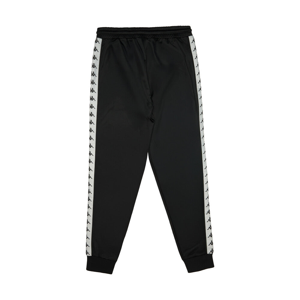 Pantalon Kappa Men Black Banda White