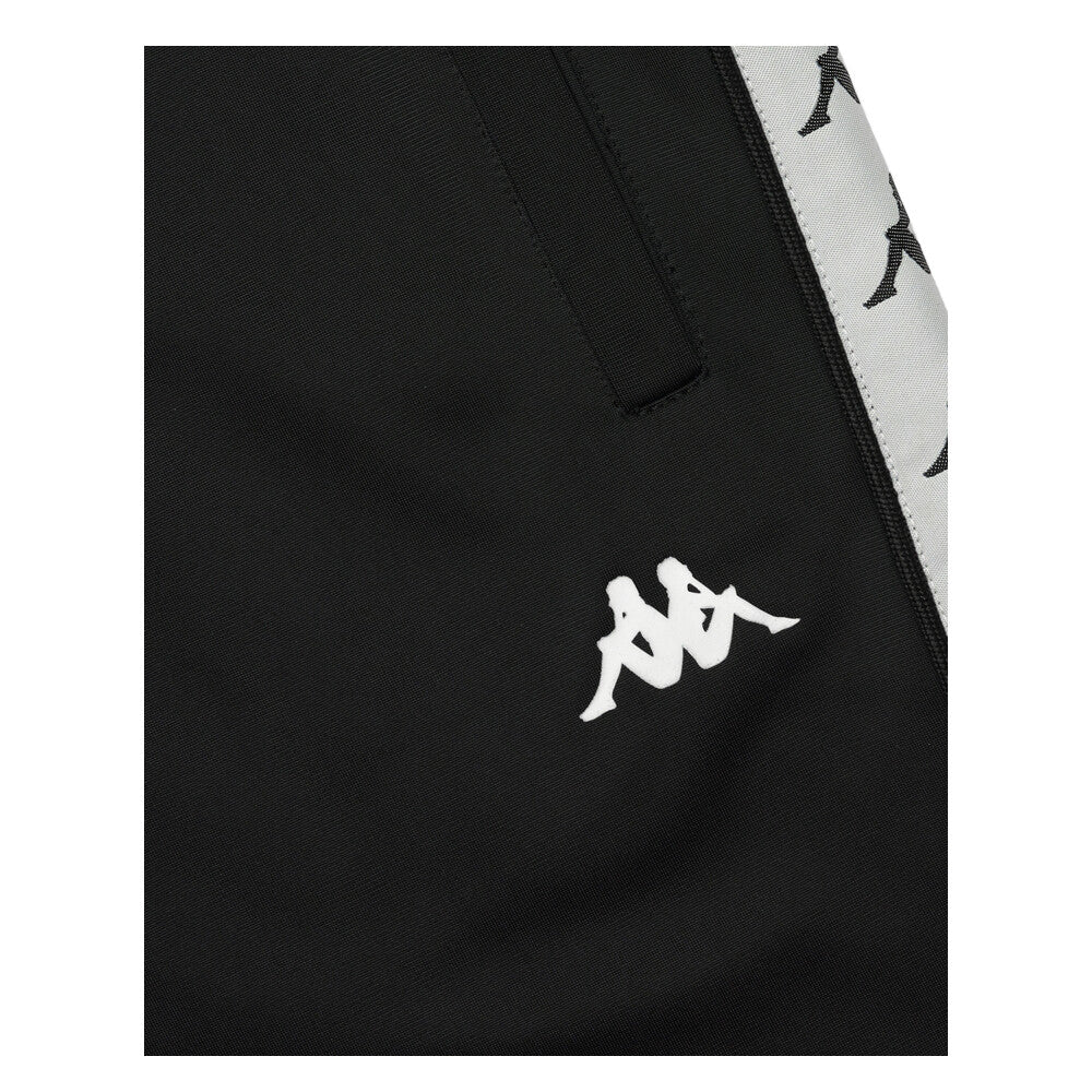Pantalon Kappa Men Black Banda White