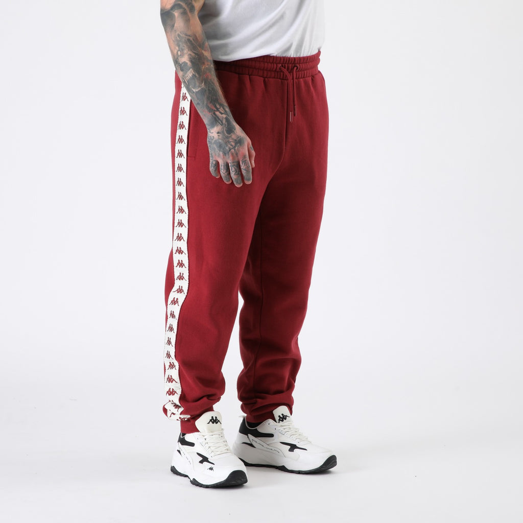 Buzo Kappa Men Banda Burgundy White