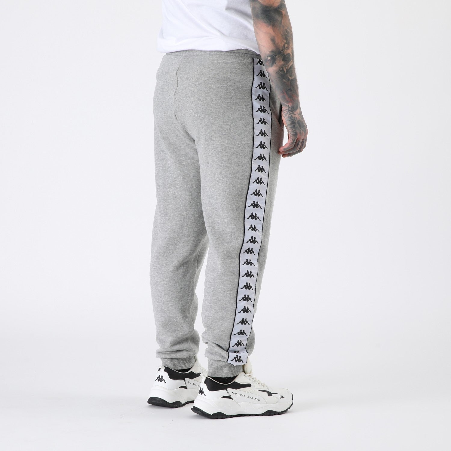 Buzo Kappa Men Banda Grey White