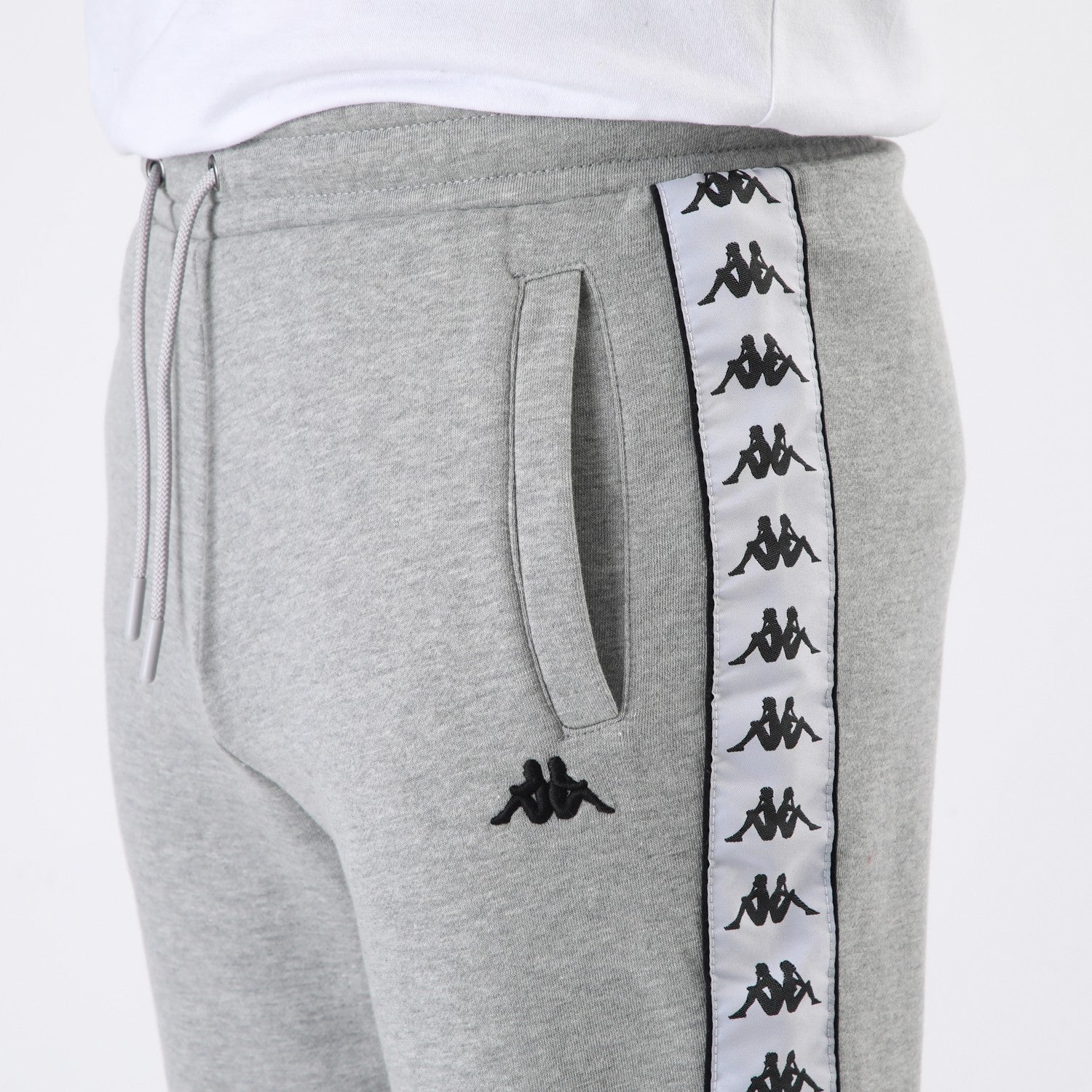 Buzo Kappa Men Banda Grey White