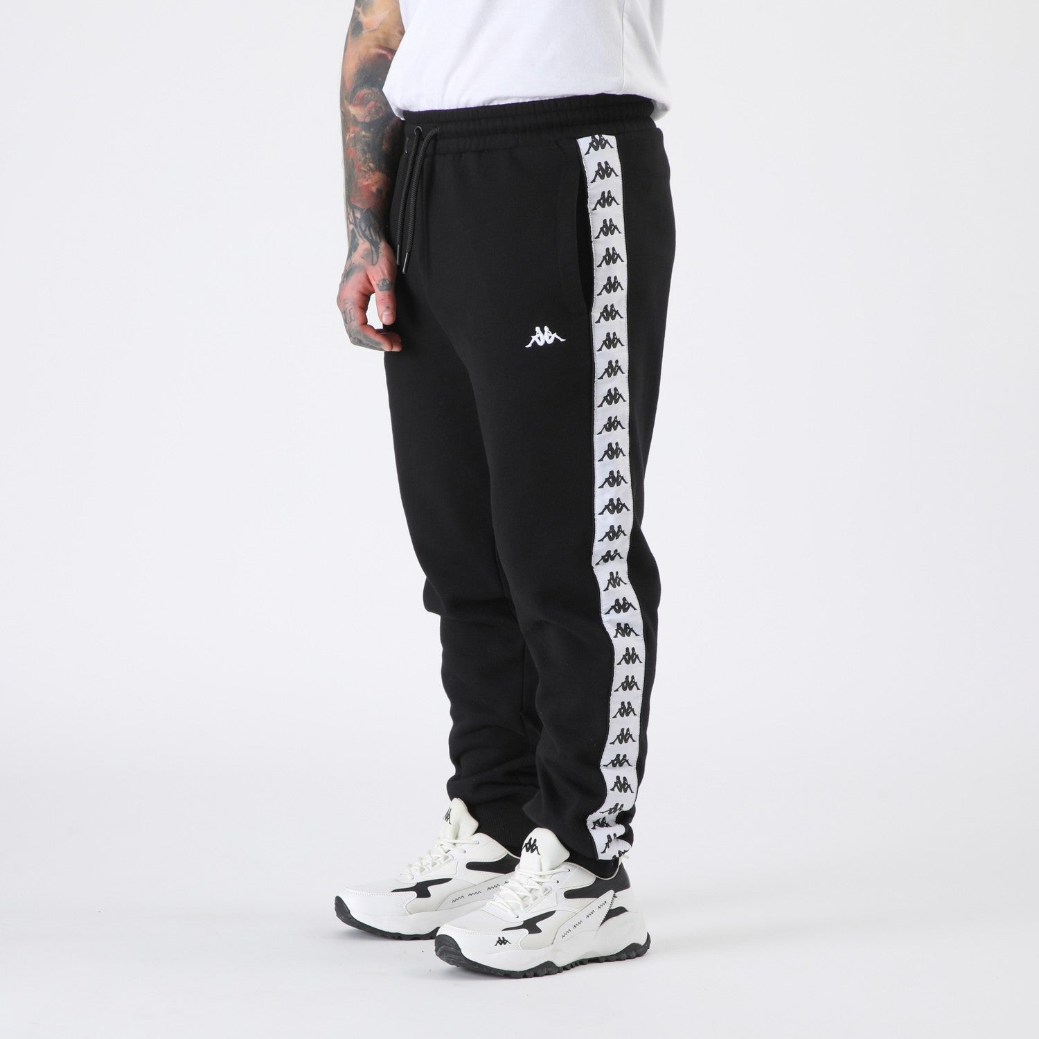 Buzo Kappa Men Banda Black White