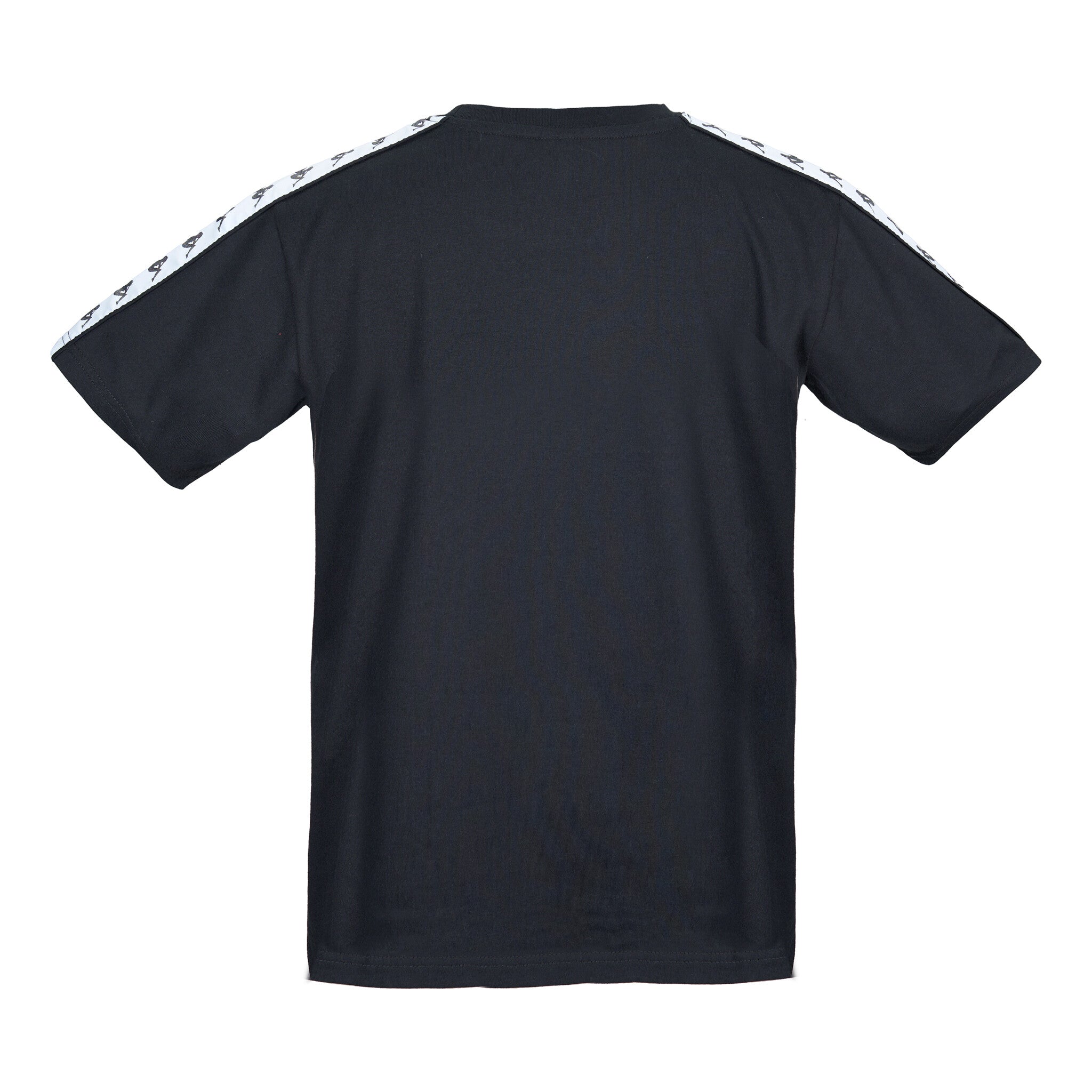 Polera Kappa Men Banda Tiny Logo Black White