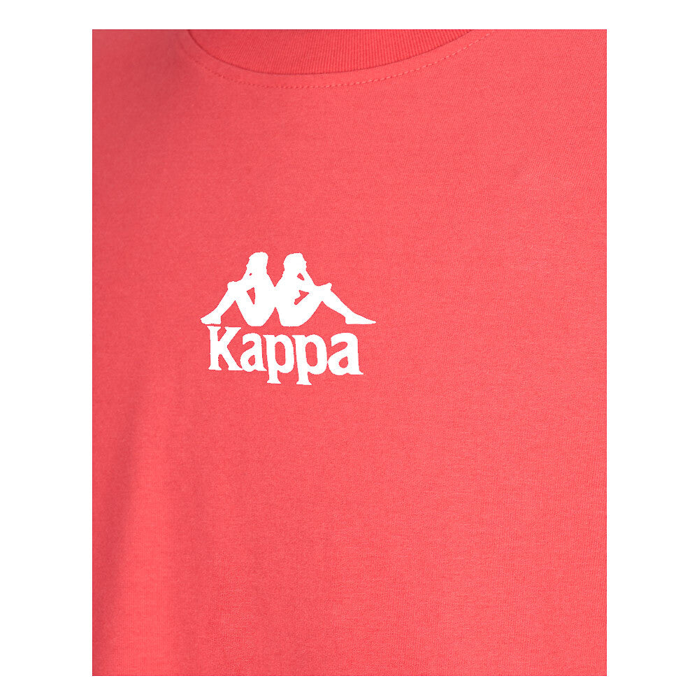 Polera Kappa Men Banda Logo Front Red White