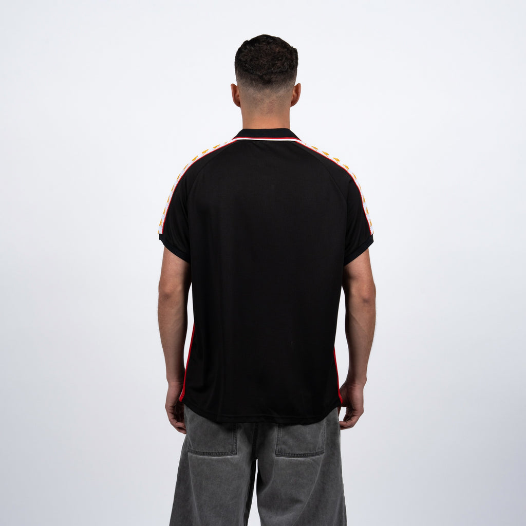 Polera Kappa Men Authentic Black Gold Red