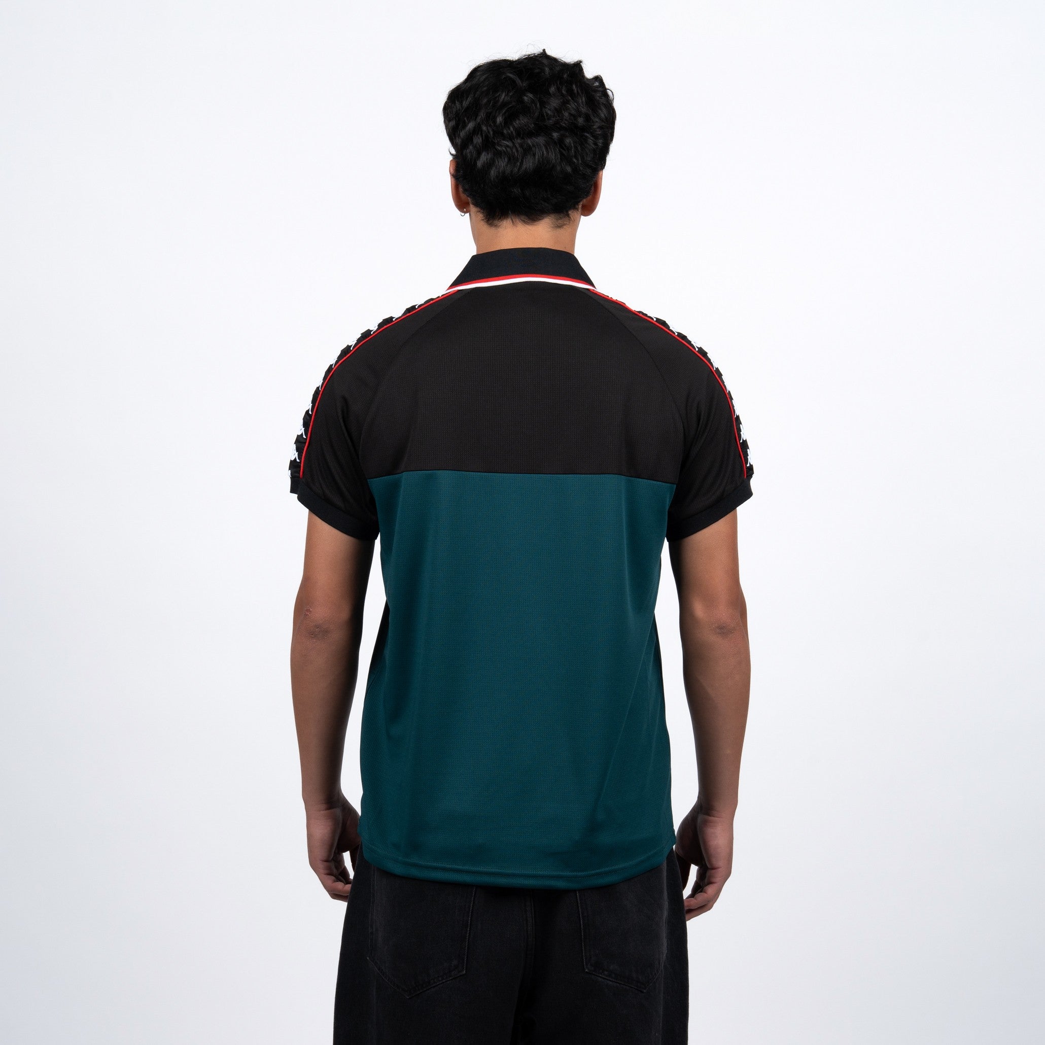 Polera Kappa Men Authentic Green Black Gold Red