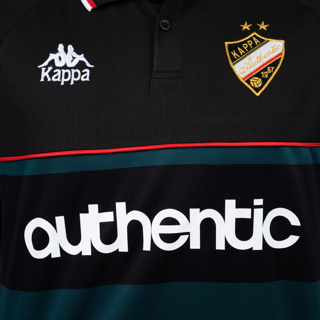 Polera Kappa Men Authentic Green Black Gold Red