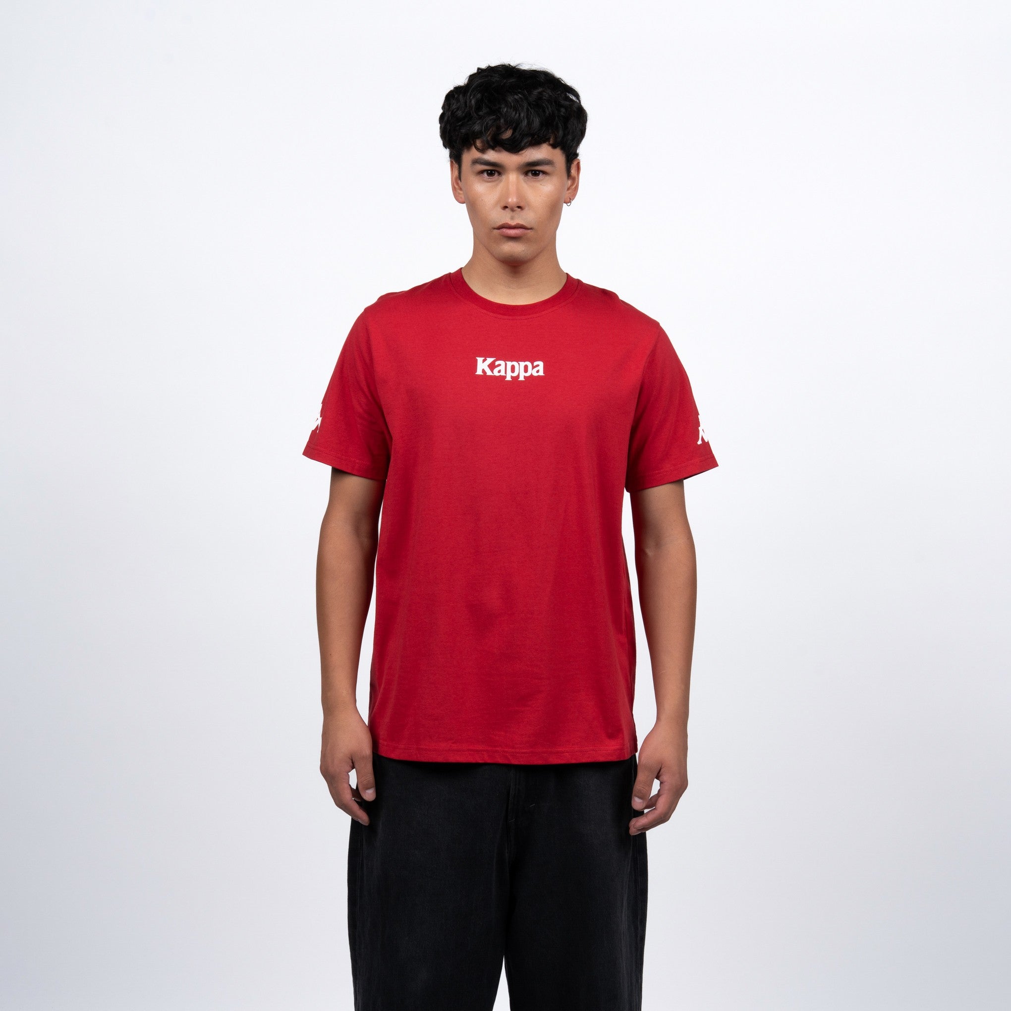 Polera Kappa Men Red Pure Logo Omini