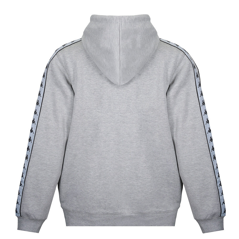Polerón Kappa Men Hoodie Grey White Black