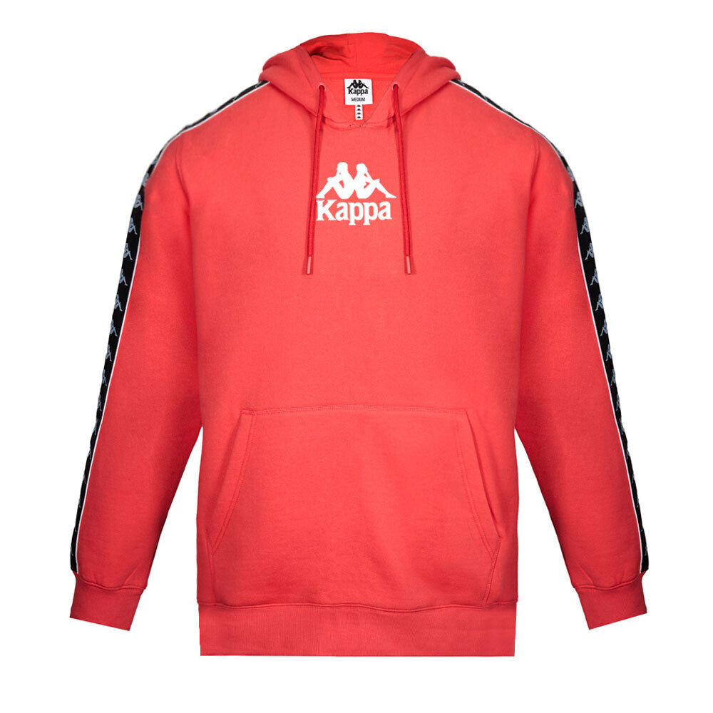 Polerón Kappa Men Hoodie Red Black White
