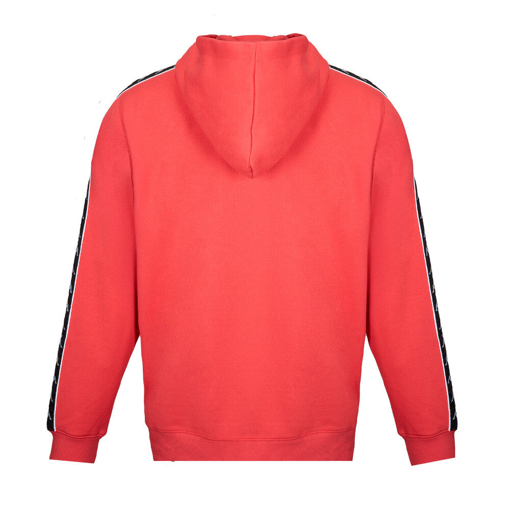 Polerón Kappa Men Hoodie Red Black White