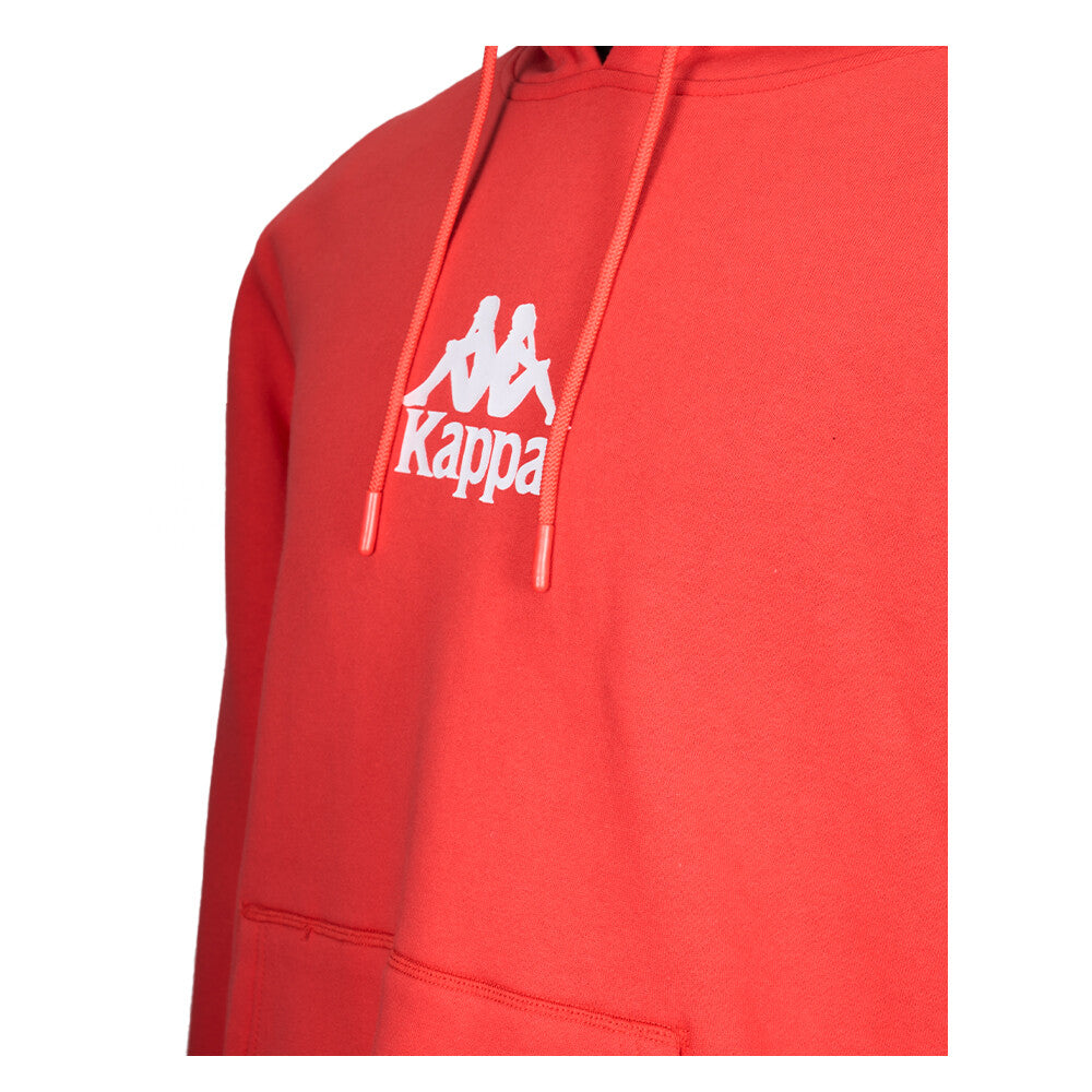 Polerón Kappa Men Hoodie Red Black White