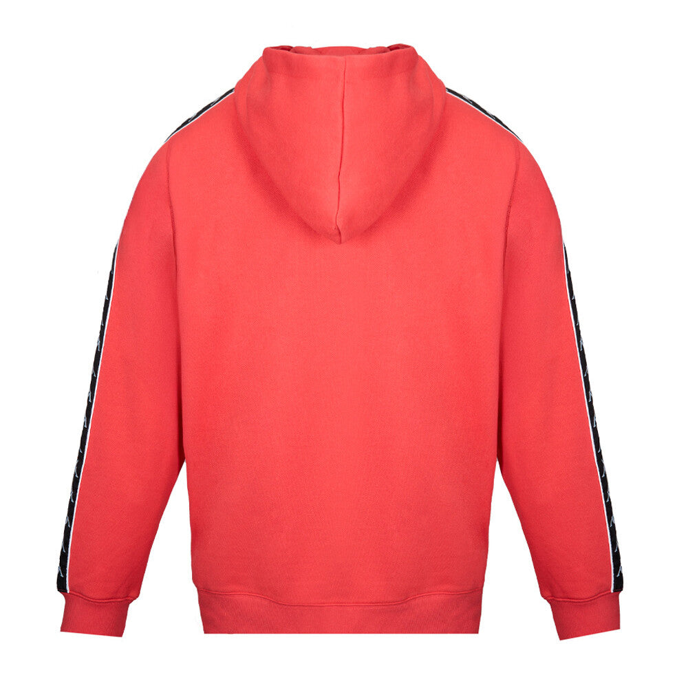 Polerón Kappa Men Full Zipper Red Black