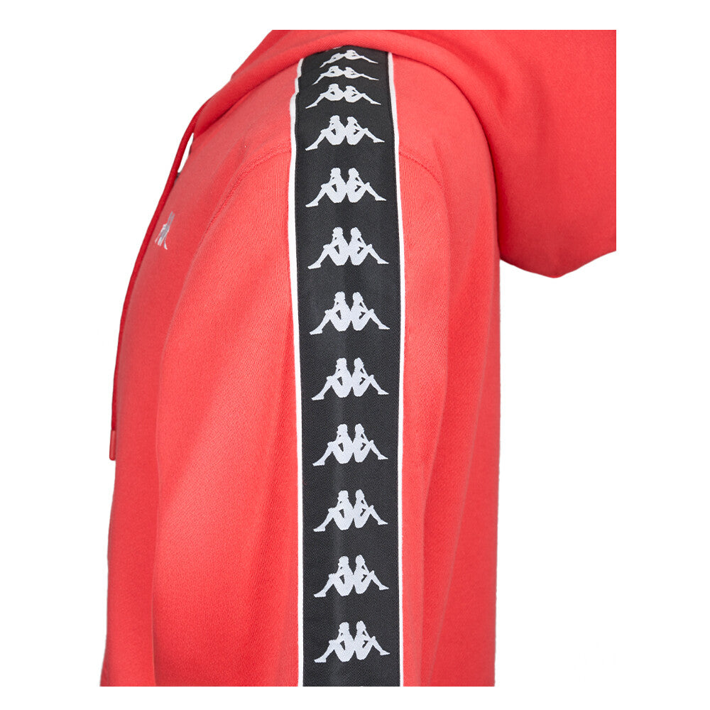 Polerón Kappa Men Full Zipper Red Black