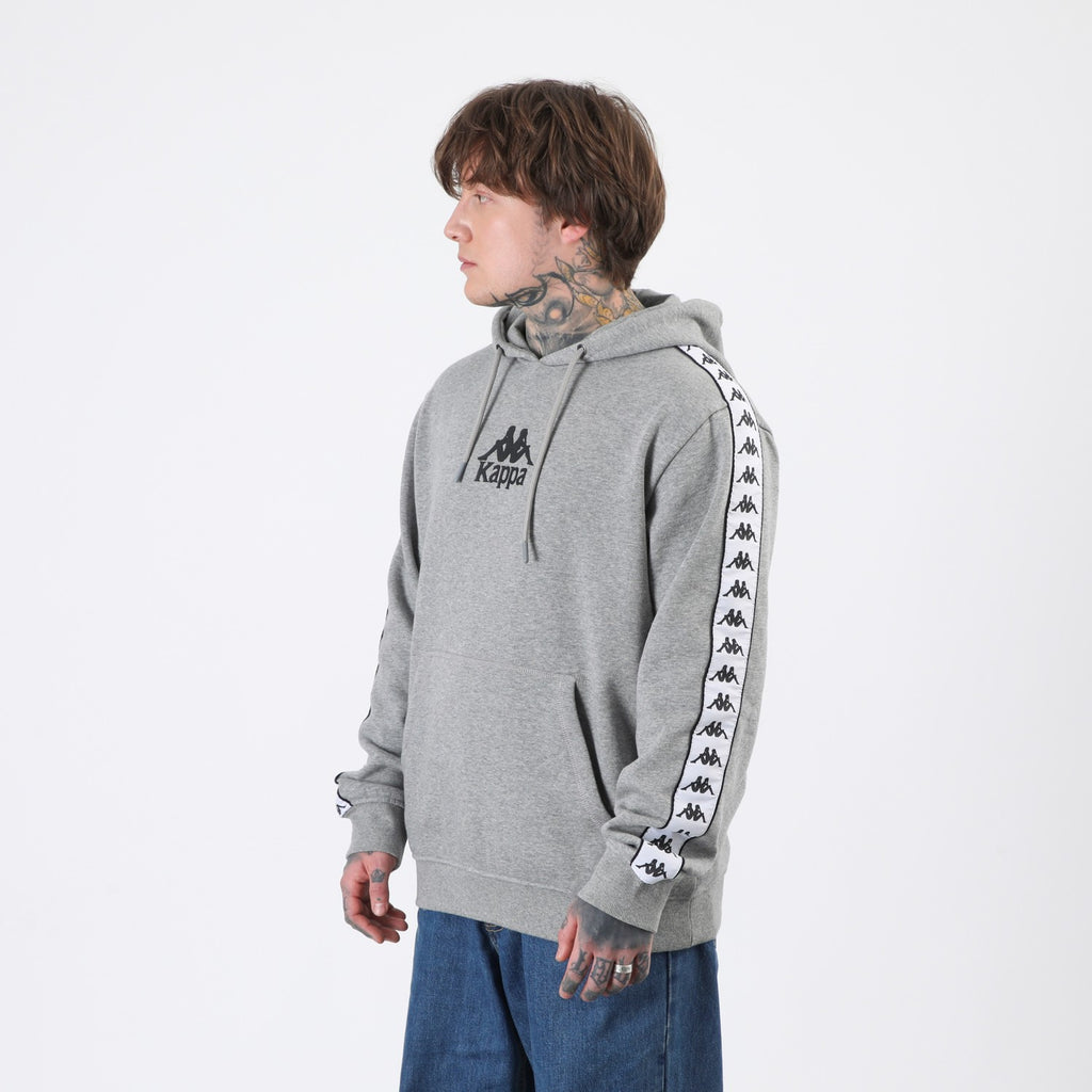 Polerón Kappa Men Hoodie Banda Grey Omini Black