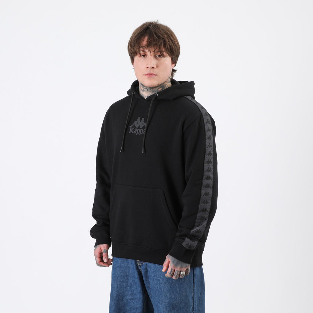 Polerón Kappa Men Hoodie Banda Black Omini Black
