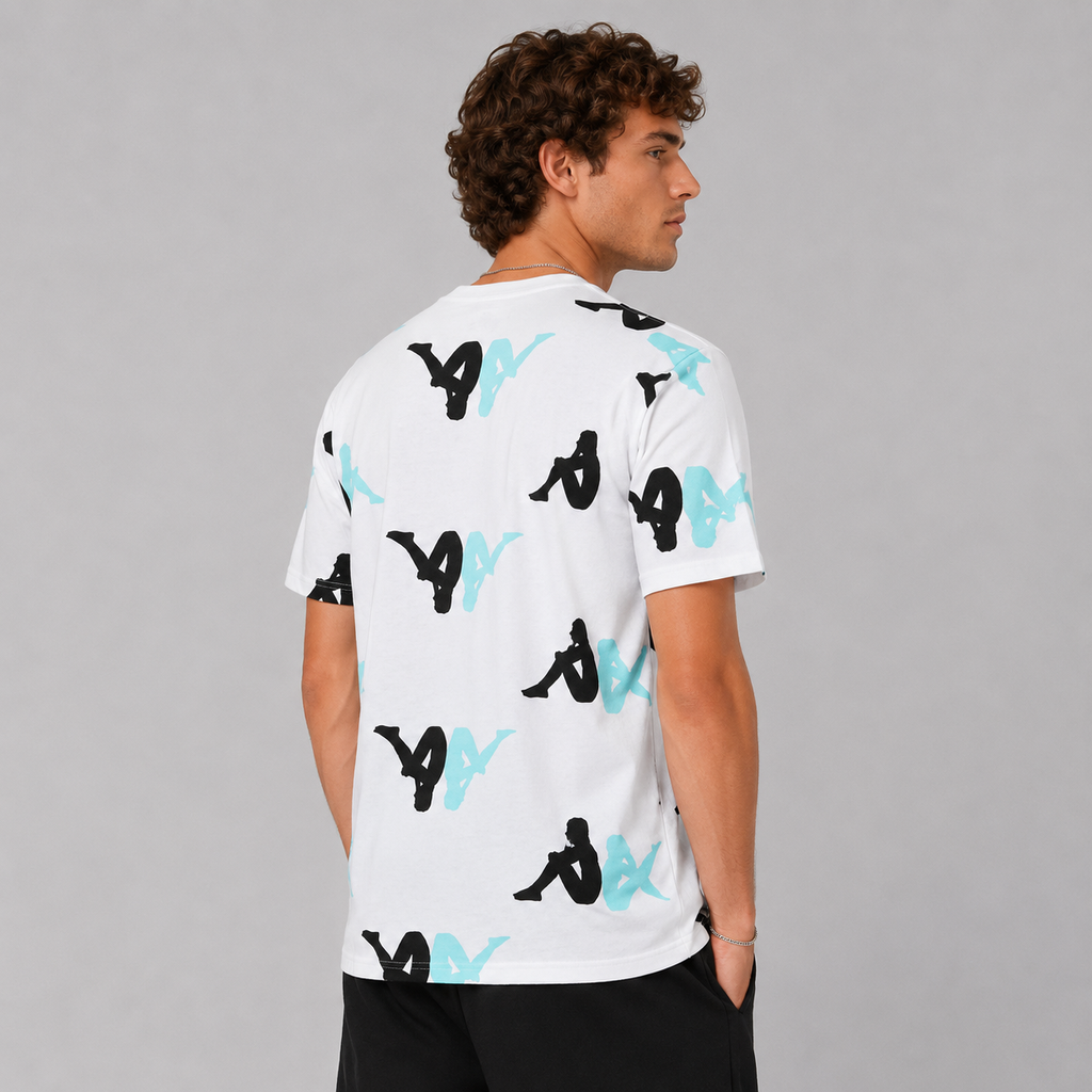 Polera Men White Omini Cian Black