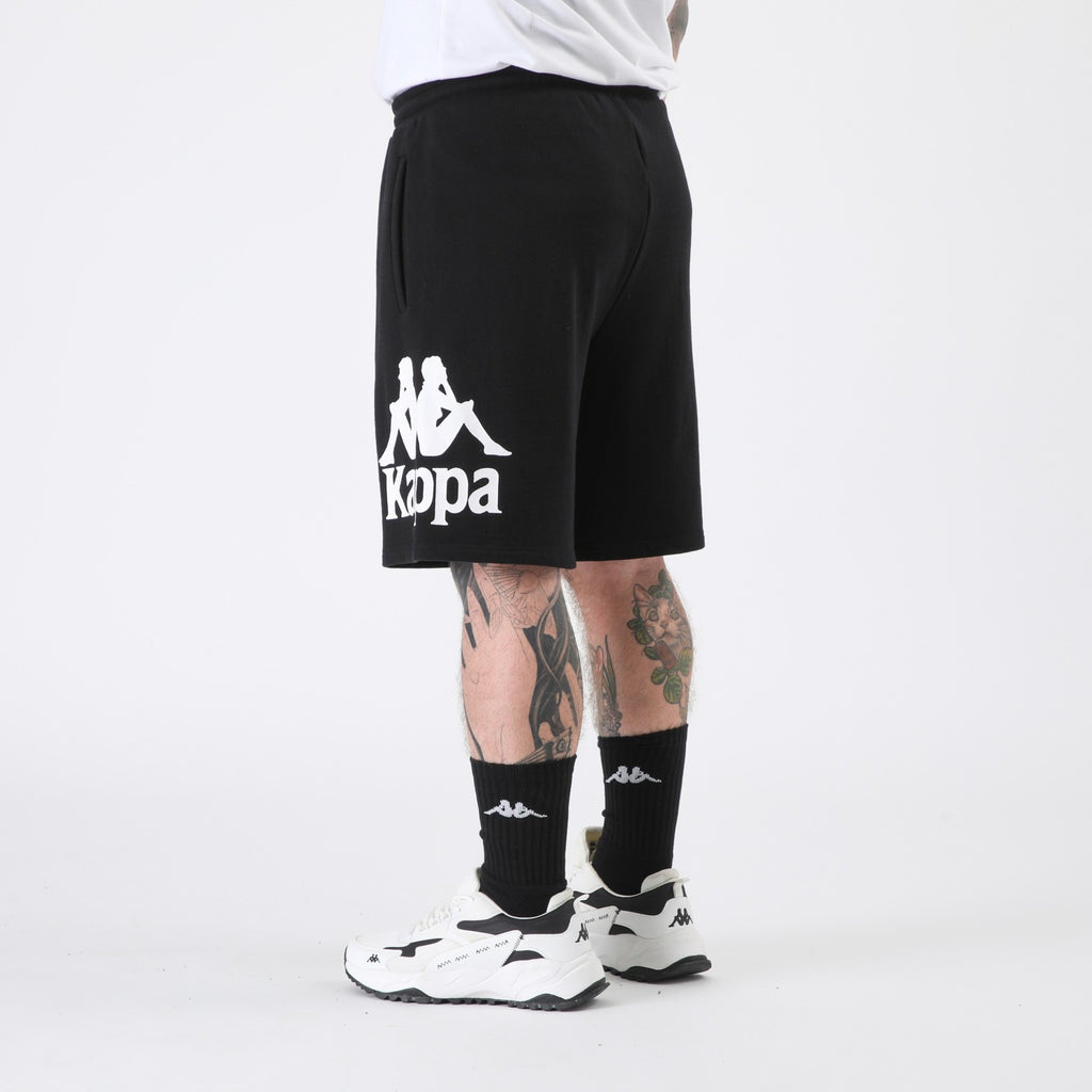 Short Kappa Men Black Omini White