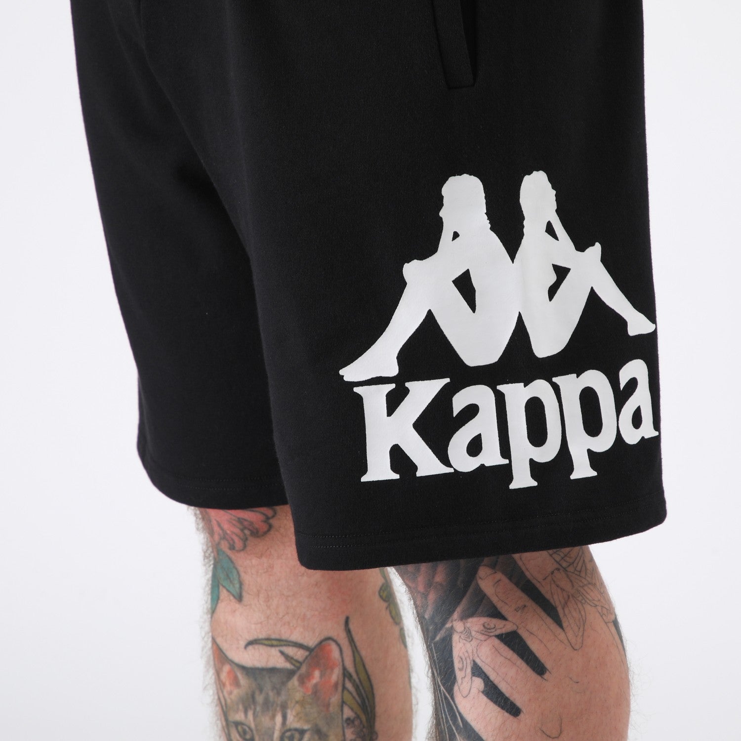 Short Kappa Men Black Omini White