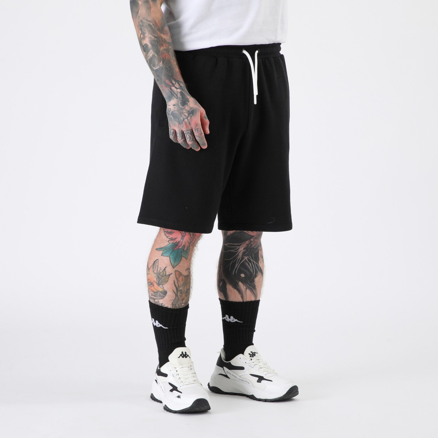 Short Kappa Men Black Omini Grey