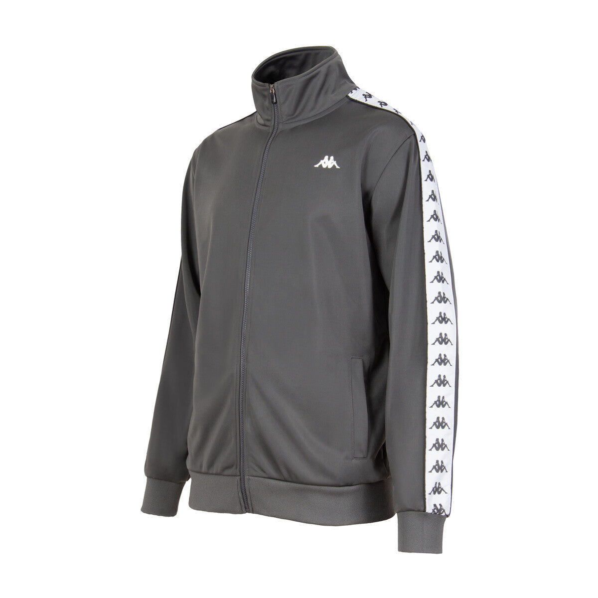 Chaqueta Full Zipper Men Gray White