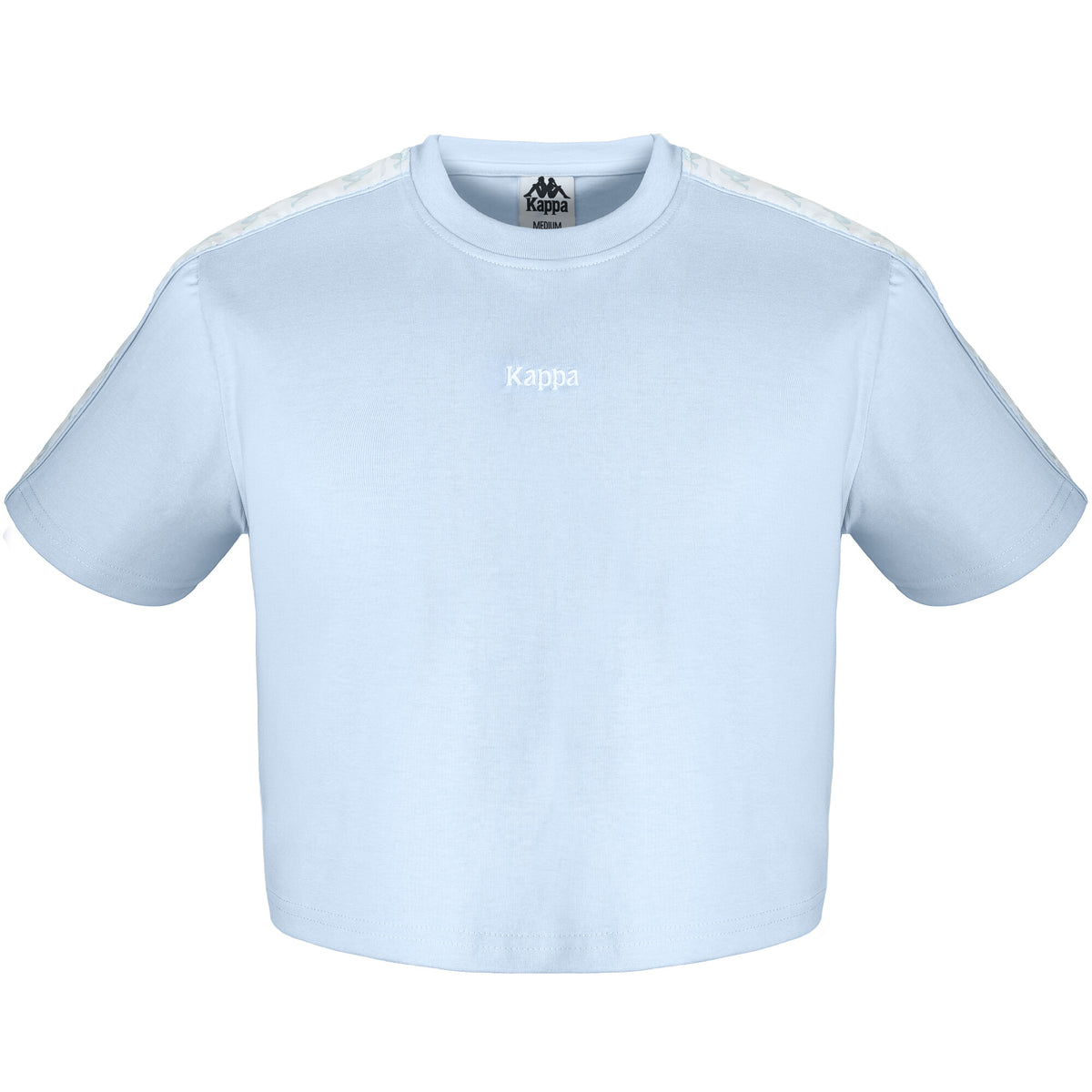 Polera Women Crop Top Banda Light Blue Tiny Logo