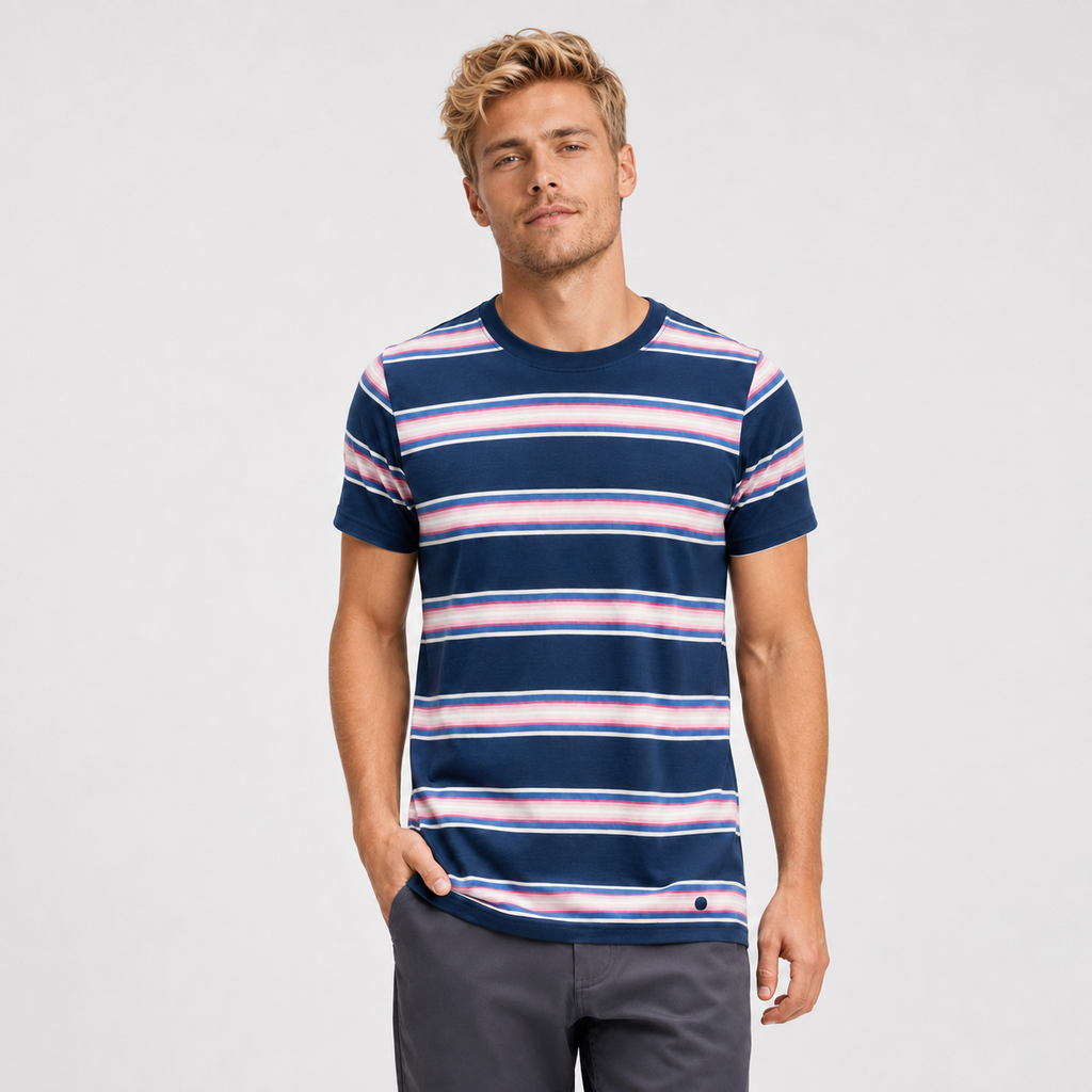 Polera Stance Premiere Navy White Pink