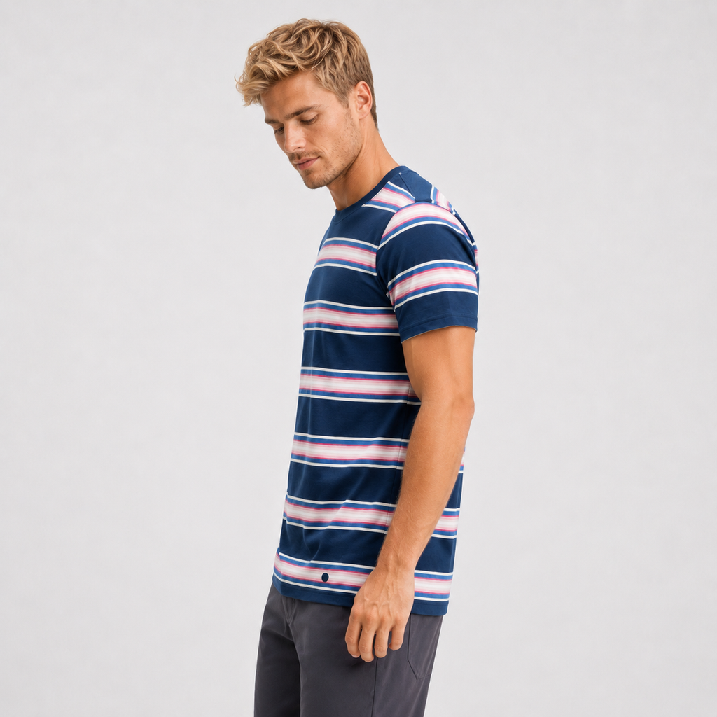 Polera Stance Premiere Navy White Pink