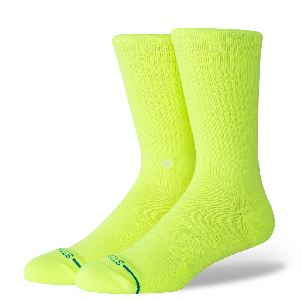 Stance Socks Icon Neon Yellow