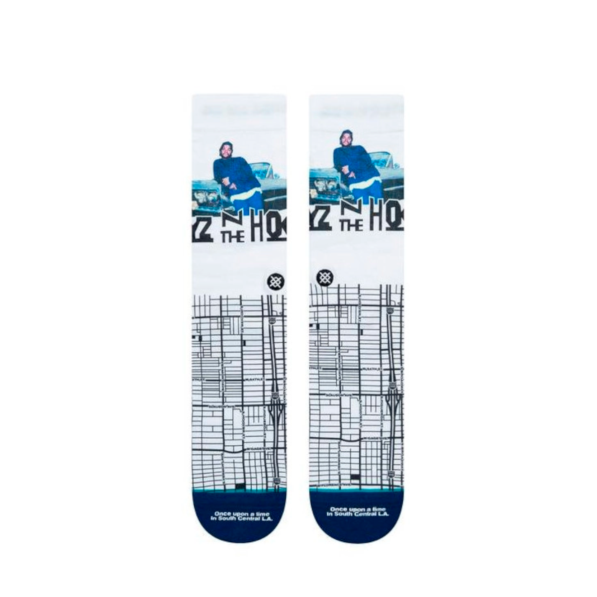 Stance Sock men Noyz N The Hood South Central Poly White - L