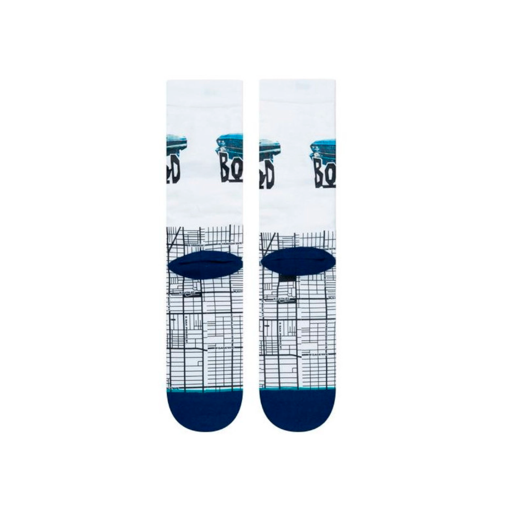 Stance Sock men Noyz N The Hood South Central Poly White - L