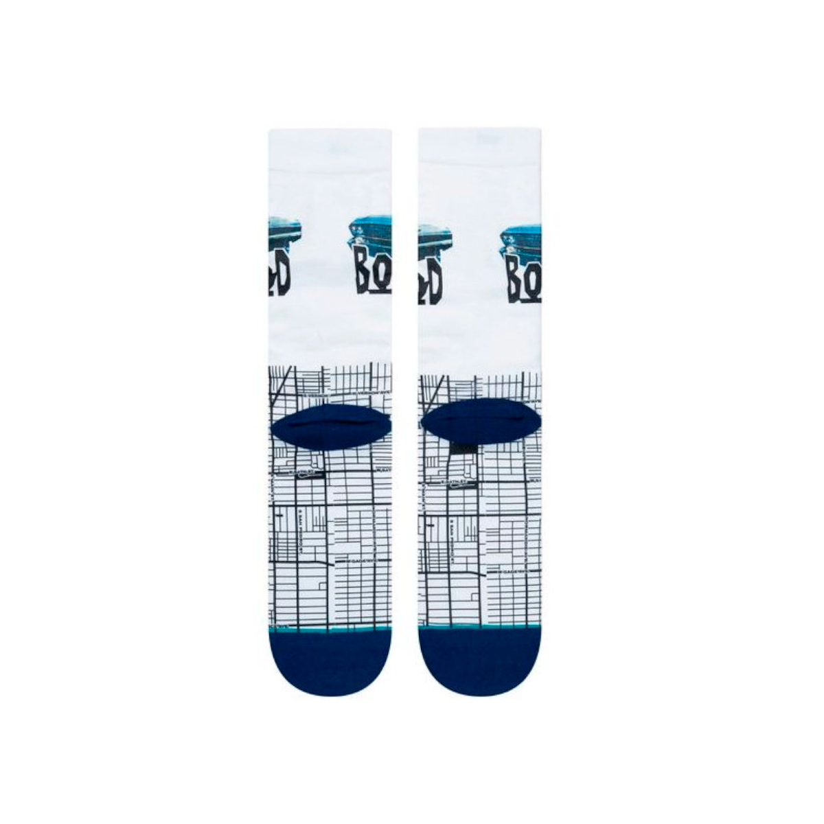 Stance Sock men Noyz N The Hood South Central Poly White - L