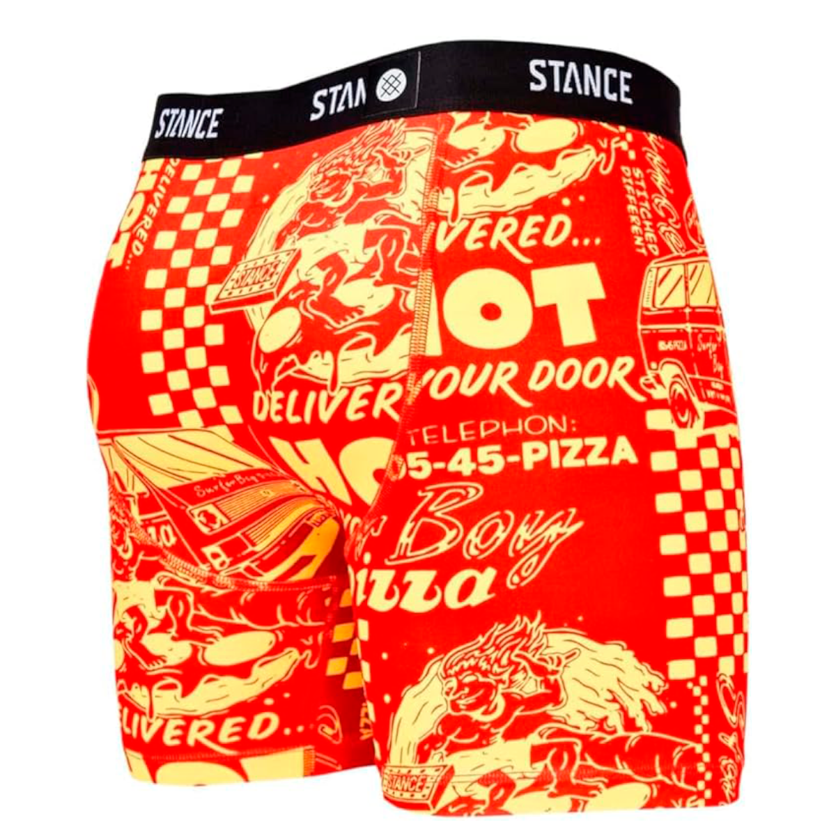 Boxer Men Stance Stranger Things Red Yellow