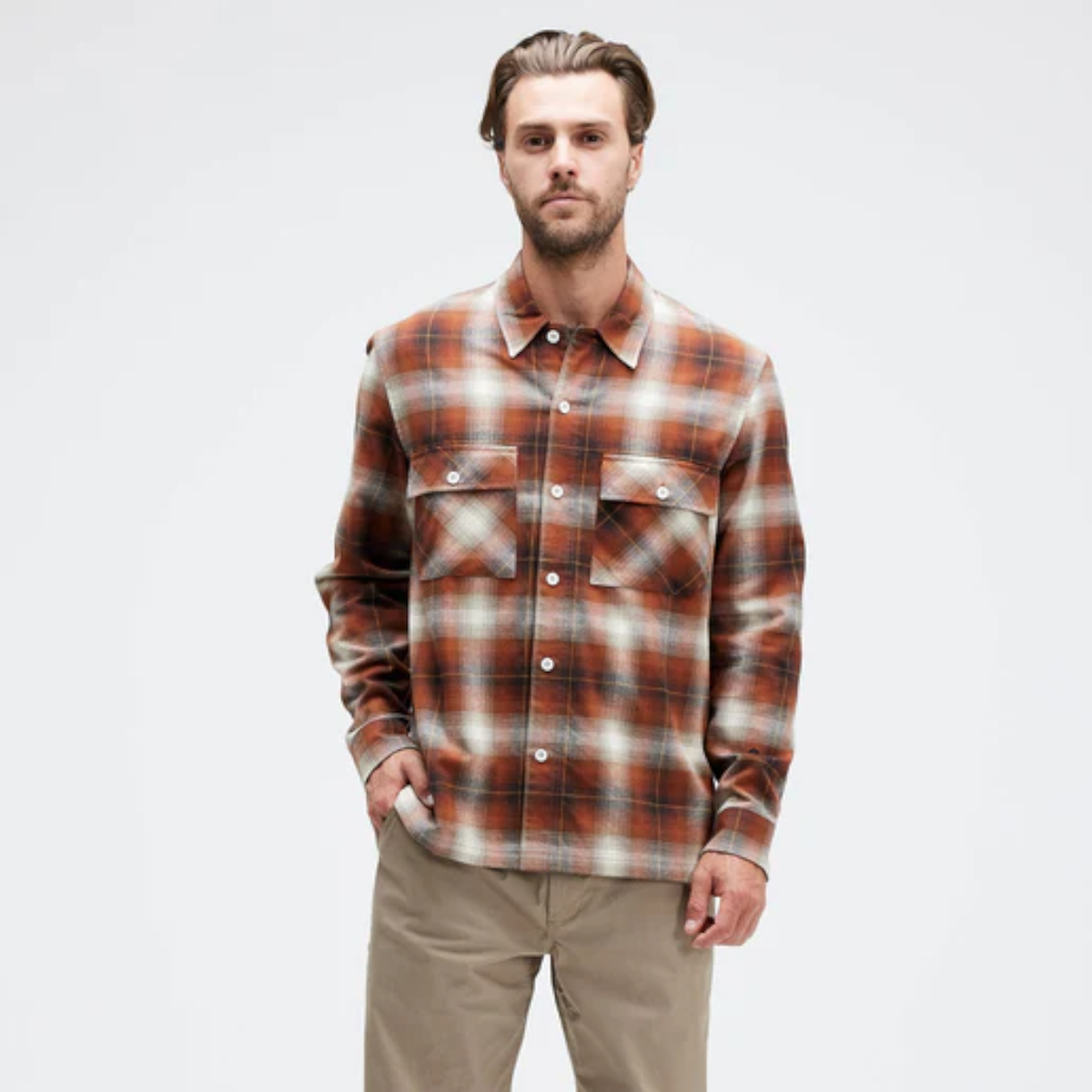 Camisa Stance Lowell Button Up Brown